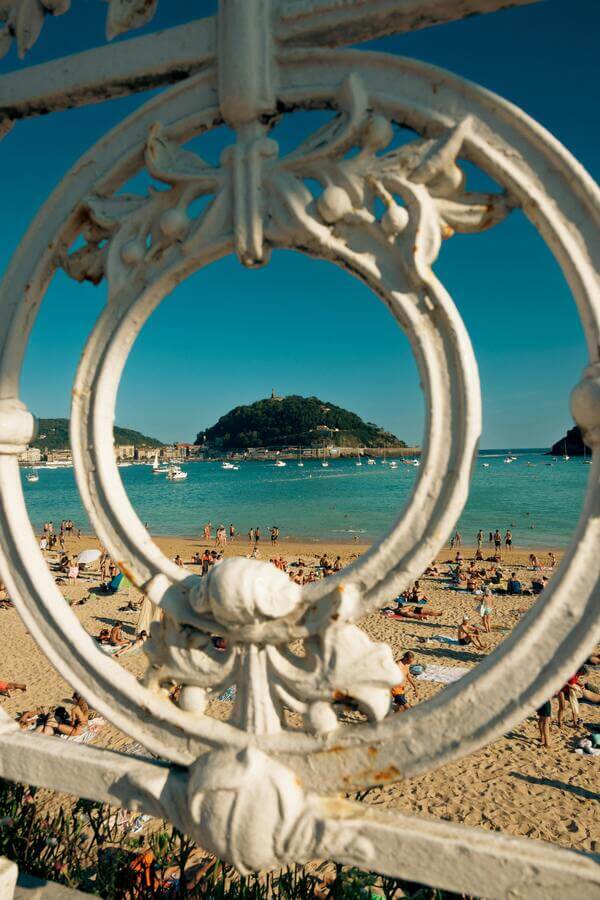 Playa de La Concha en San Sebastián