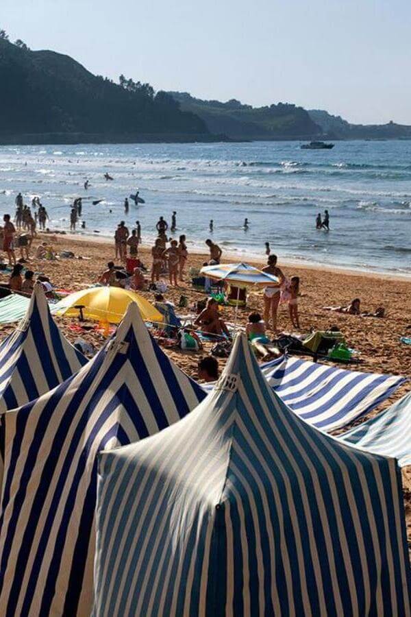 Playa de Zarautz en Guipúzcoa